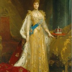 Hand-Painted Luke Fildes ‘Portrait of Alexandra of Denmark’ Oil Painting - Royal Portrait Art on Canvas from Dafen Village Studio