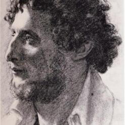 Edgar Degas ‘Portrait of an Italian’ (1856) – Charcoal Drawing from the Early Impressionist Period