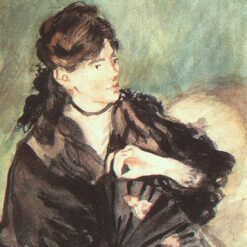 Portrait of Berthe Morisot – Inspired by Edouard Manet’s 1873 Impressionist Masterpiece