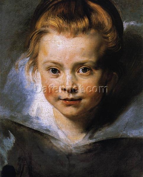 Baroque Portrait of Clara Serena Rubens – 1618 Oil Painting Reproduction