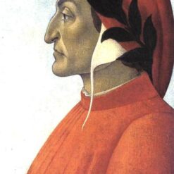 Portrait of Dante by Sandro Botticelli - Early Renaissance Tempera on Canvas, 1495