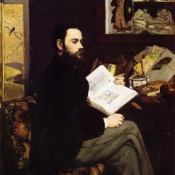 Portrait of Émile Zola – Inspired by Edouard Manet (1868) Realist Oil Painting on Canvas