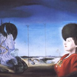 Portrait of Frau Isabel Styler-Tas" Surrealist Oil Painting - Inspired by Salvador Dali's Classic Period (1945)