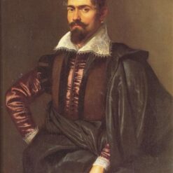 Baroque Portrait of Gaspard Schoppins – Peter Paul Rubens Original Oil Painting