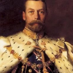 Hand-Painted Luke Fildes ‘Portrait of George V in Coronation Robes’ Oil Painting - Academic Portrait Art on Canvas from Dafen Village Studio