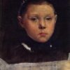 Edgar Degas ‘Portrait of Giulia Bellelli’ – 1858 Oil on Canvas Impressionist Artwork