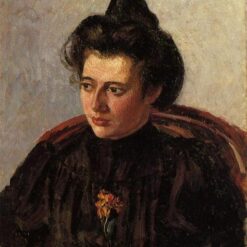Portrait of Jeanne" – 1896 Oil Painting by Camille Pissarro, Impressionist Portraiture