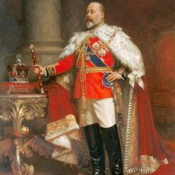 Hand-Painted Luke Fildes ‘Portrait of King Edward VII’ Oil Painting - Royal Academic Portrait on Canvas from Dafen Village Studio