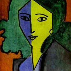 Henri Matisse Inspired Portrait – Portrait of Lydia Delectorskaya – Expressionist Oil Painting