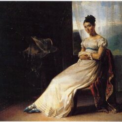 Théodore Géricault Portrait of Laure Bro – Romanticism Oil on Canvas Reproduction