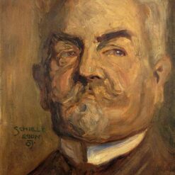 Portrait of Leopold Czihaczek" by Egon Schiele – A Bearded Expression of Identity
