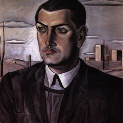 Portrait of Luis Buñuel" Inspired by Salvador Dalí - 1924 Post-Impressionist Oil Painting on Canvas