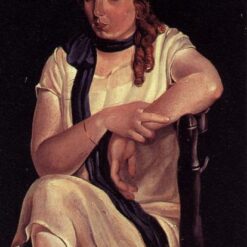 Portrait of Maria Carbona" Inspired by Salvador Dalí - 1925 Post-Impressionist Oil Painting on Cardboard
