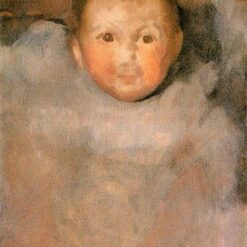 Portrait of Miss Amy Brandon Thomas - Classic 1890 Whistler Portrait in Oil