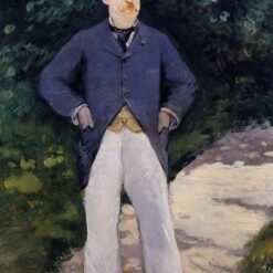 Oil Painting Inspired by Edouard Manet’s Portrait of Monsieur Brun – Classic Impressionist Portrait Art