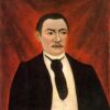 Portrait of Monsieur S by Henri Rousseau – 1898 Naïve Art Oil Painting Replica | Hand-Painted Portrait on Canvas