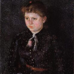 Portrait of Nini" (1884) by Camille Pissarro – Neo-Impressionist Oil on Canvas