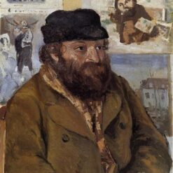 Portrait of Paul Cézanne" (1874) – Iconic 19th Century Oil Painting by Camille Pissarro