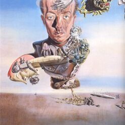 Portrait of Paul Eluard – Surrealist Oil Painting Inspired by Salvador Dali