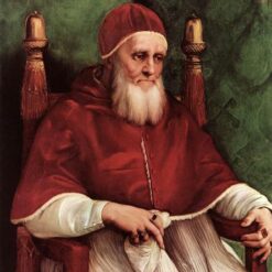 Raphael's Portrait of Pope Julius II (c.1511-1512) | High Renaissance Oil Painting