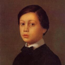 Edgar Degas 1855 Portrait of René de Gas – Realist Oil Painting, Intimate Family Portrait