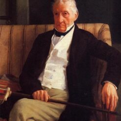 Edgar Degas ‘Portrait of René-Hilaire De Gas’ (1857) – Realist Oil Painting on Canvas