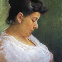 Inspired by Picasso: Portrait of the Artist's Mother – 1896 Realist Oil on Canvas