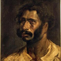 Romantic Portrait: Portrait of the Carpenter of The Medusa by Théodore Géricault – Oil Painting Reproduction on Canvas