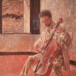 Post-Impressionist Portrait Inspired by Salvador Dalí – Portrait of the Cellist Ricard Pichot (1920)