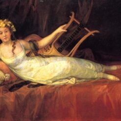 Goya’s Portrait of the 10th Marquesa de Santa Cruz as Euterpe, Romantic Oil on Canvas (1805)