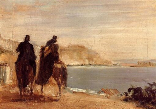 ‘Paseo junto al mar’, de Edgar Degas: reproducción de un cuadro impresionista de 1860 con motivos marinos