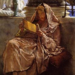 Prose – Romantic Allegorical Oil Painting by Sir Lawrence Alma-Tadema (1879)