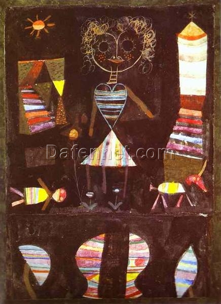 Puppet Theater by Paul Klee – 1923 Surrealist Watercolor, Bauhaus Art