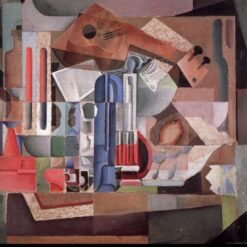 Cubist Still Life Oil Painting Inspired by Salvador Dali – Puristic Still Life, Oil on Canvas