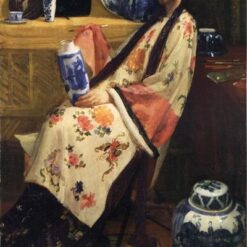 Purple and Rose: The Lang Leizen of the Six Marks – Whistler's Portrait Oil Painting, 1864