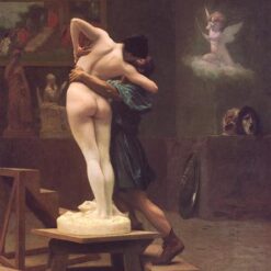 Pygmalion and Galatea by Jean-Léon Gérôme | Mythological Oil Painting, Academicism Style