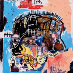 Untitled Head by Jean-Michel Basquiat Oil Painting Reproduction - Hand-Painted in Dafen Village - Modern Abstract Art Poster for Home Decor