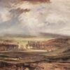 J.M.W. Turner Oil Painting – Raby Castle, Residence of the Earl of Darlington, 1818, Romantic Landscape