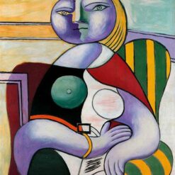 Oil Painting Inspired by Picasso’s Surrealist Period – 'Reading' (1932) Genre Art on Canvas