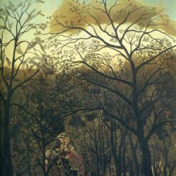 Henri Rousseau "Rendezvous in the Forest" Oil Painting Reproduction – Post-Impressionism Genre Painting on Canvas