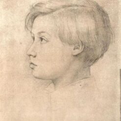 Edgar Degas 'Portrait of René de Gas' (1854) – Captivating Graphite Impressionist Portrait of the Artist's Brother