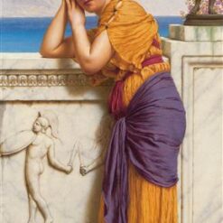 Rich Gifts Wax Poor When Lovers Prove Unkind by John William Godward | 1916 Neoclassical Portrait