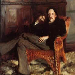 John Singer Sargent 'Robert Louis Stevenson' Realism Portrait – Fine Art Reproduction on Canvas