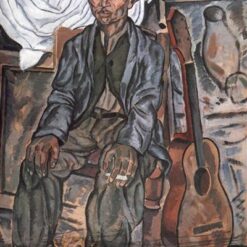 Roma from Figueres – Expressionism Inspired by Salvador Dali, Oil on Cardboard