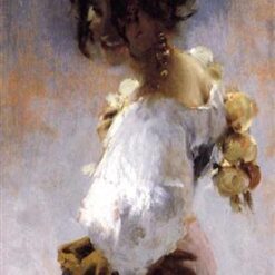 Oil Painting Inspired by John Singer Sargent’s Rosina – Impressionist Portrait Art on Panel