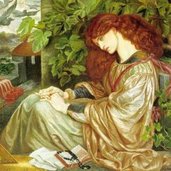 Romanticism Oil Painting – Pia de' Tolomei by Dante Gabriel Rossetti (1868)