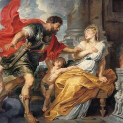 Classic Baroque Reproduction of "Mars and Rhea Silvia" by Peter Paul Rubens – Mythological Oil Painting