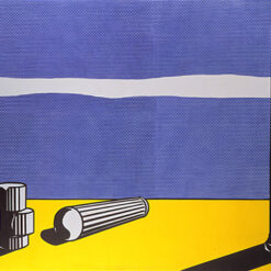 Roy Lichtenstein 'Ruins' Pop Art Oil & Magna Painting – Customizable Canvas Art for Contemporary Spaces