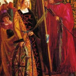 Dante Gabriel Rossetti Saint Catherine – Religious Romanticism Oil Painting for Home Decor