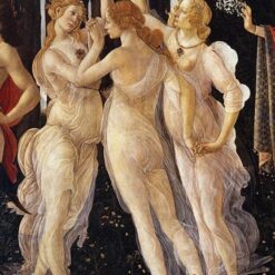 The Three Graces from Primavera by Sandro Botticelli – Renaissance Allegory in Tempera